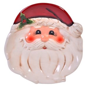 Platou ceramica Craciun Santa Claus